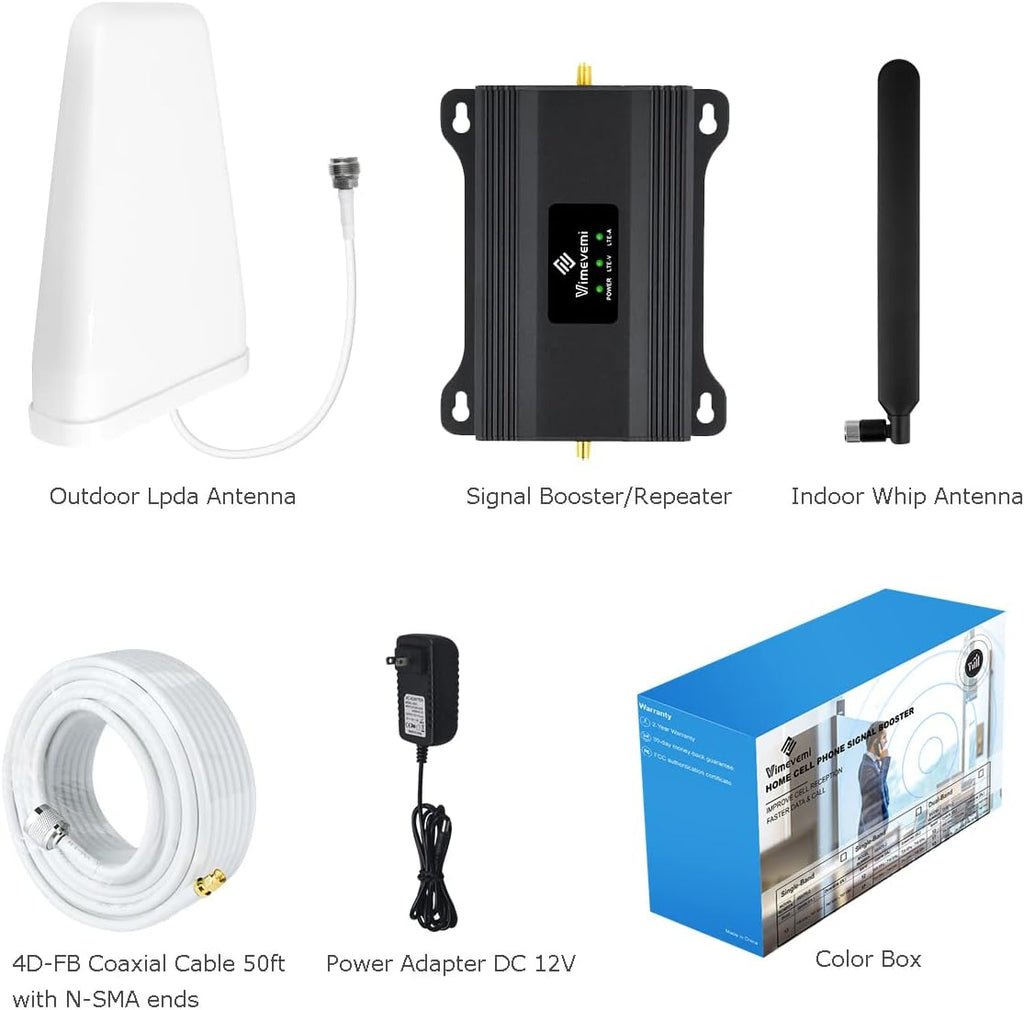 Verizon T-Mobile AT&T 4G LTE 5G Cell Phone Signal Booster for Home W928900