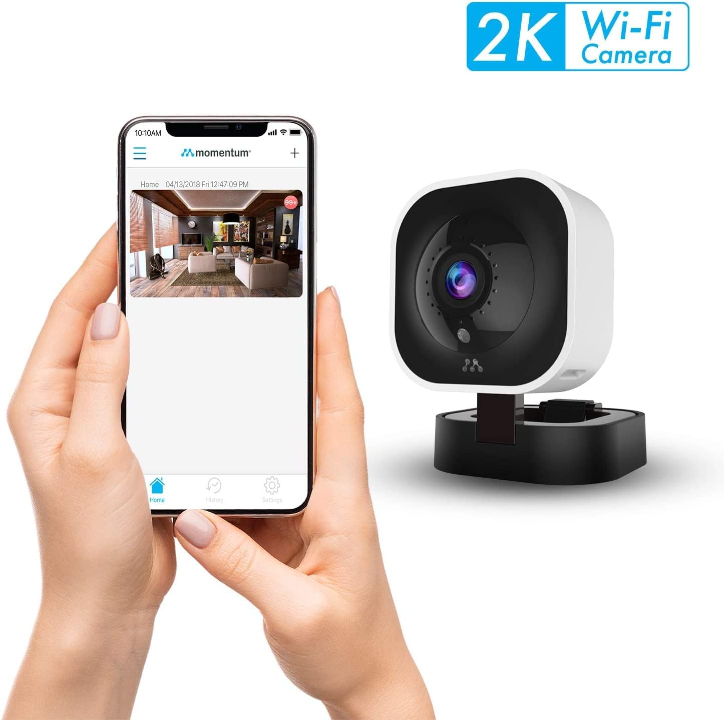 Momentum 2K Indoor Security Camera with WiFi, Motion Detection, Night Vision Y4856