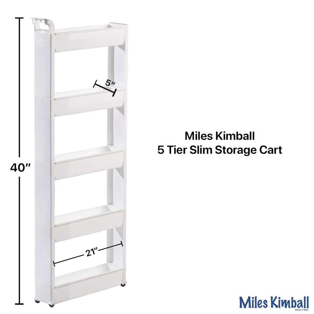 Slim Storage Cart 5 Tier H510398