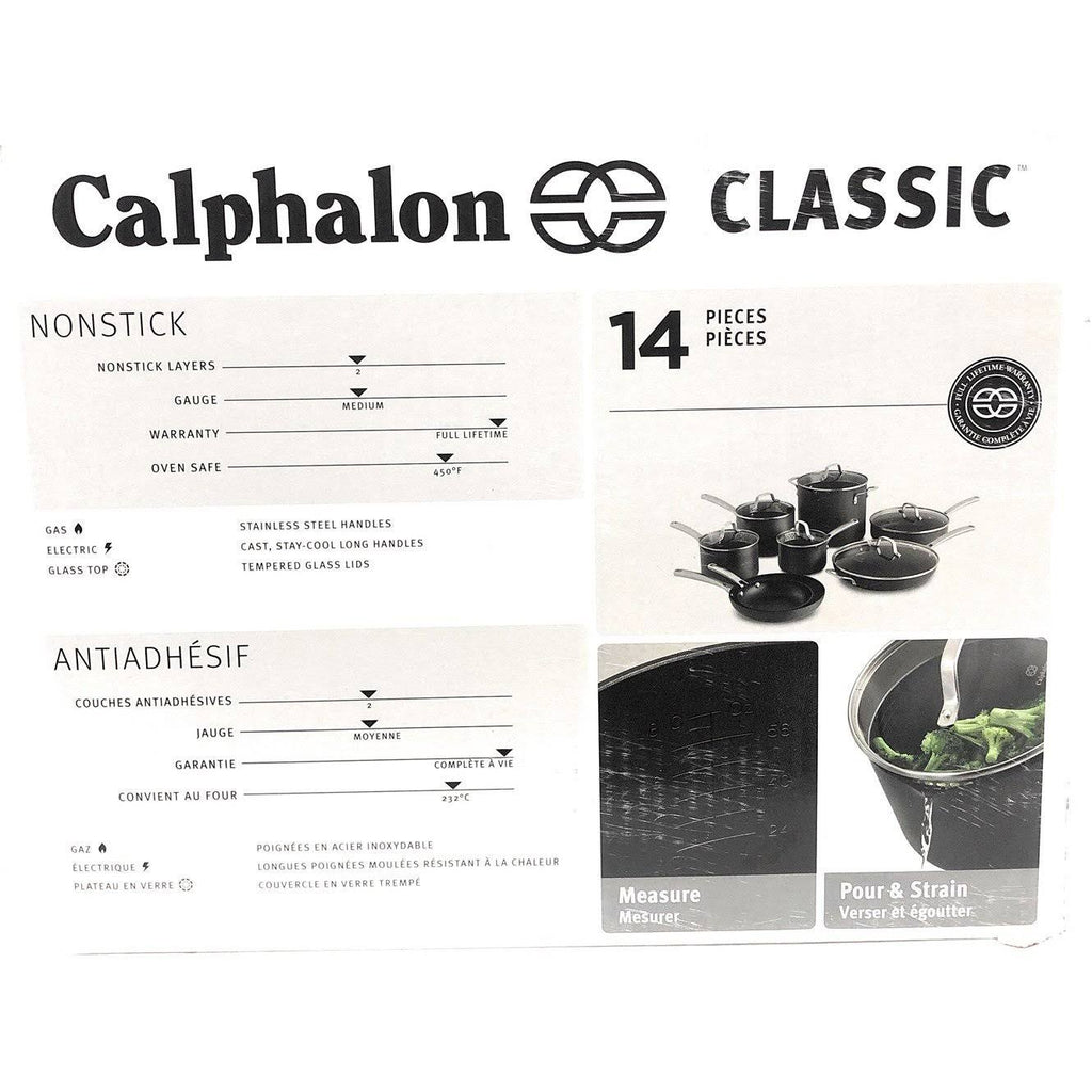 Calphalon Classic Nonstick 14-Piece Cookware Set X96549