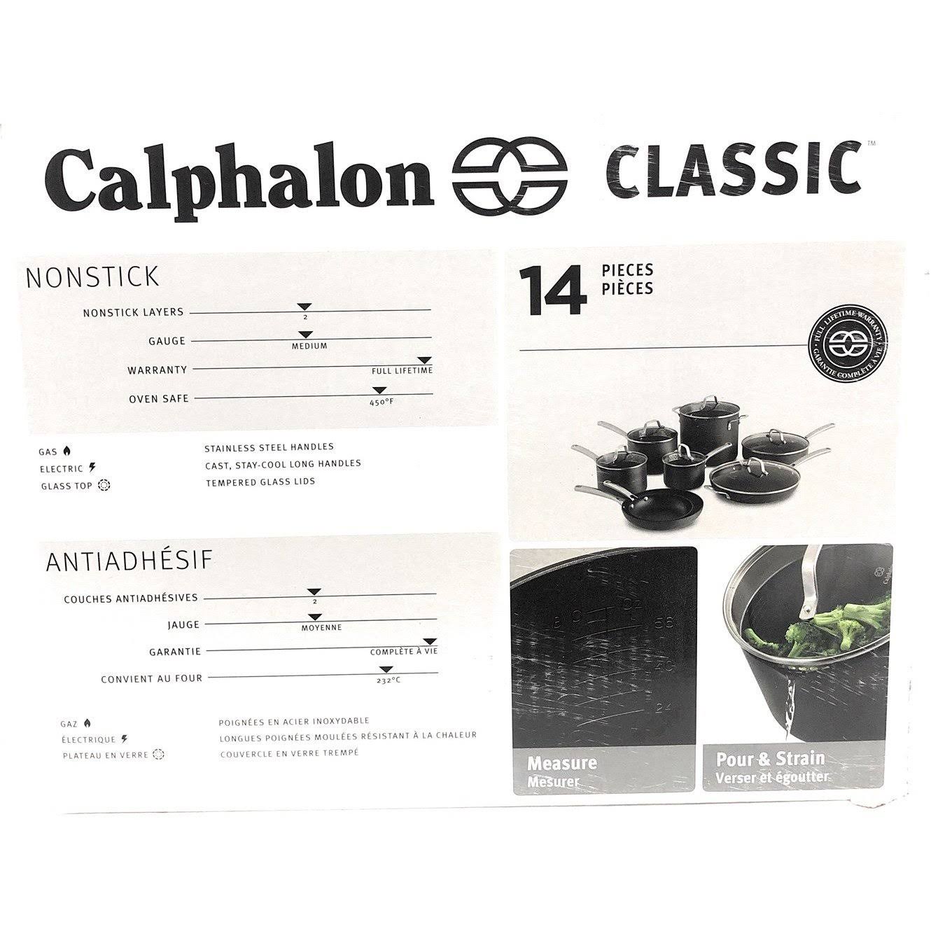 Calphalon Classic Nonstick 14-Piece Cookware Set X96549