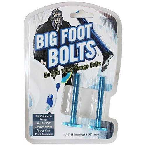 Big Foot Bolts 5/16 in. x 2.5 in. No Spin Toilet Flange Bolts J130