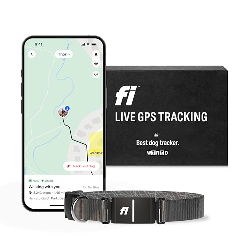 Fi Series 3 Smart Dog Collar GPS Tracker, Waterproof, Pink Medium Z35259