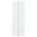 JELD-WEN 24 in. x 80 in. Camden White Painted Textured Molded Composite MDF Closet Bi-Fold Door