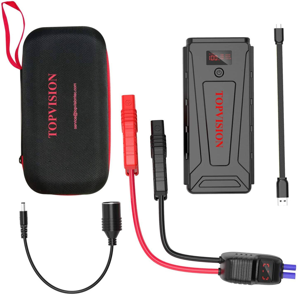 Topvision 2200A Peak 20800mAh Portable Car Battery Starter with USB Quick Charge 3.0 R63530