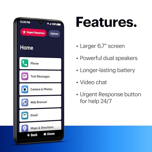 Lively Jitterbug Smart4 Smartphone for Seniors V97428
