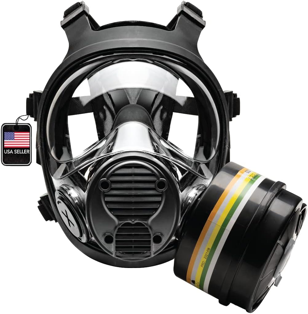 Survival Tactical Full Face Respirator with 40mm Gas Filter J533