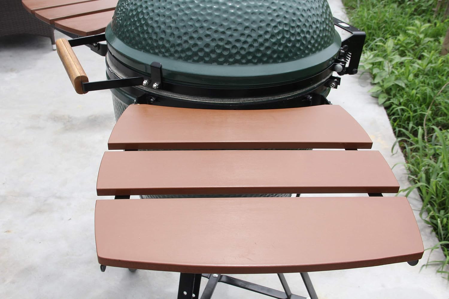 Dracarys Grill Side HDPE Shelves for Big Green Egg, 3 Slats H18141