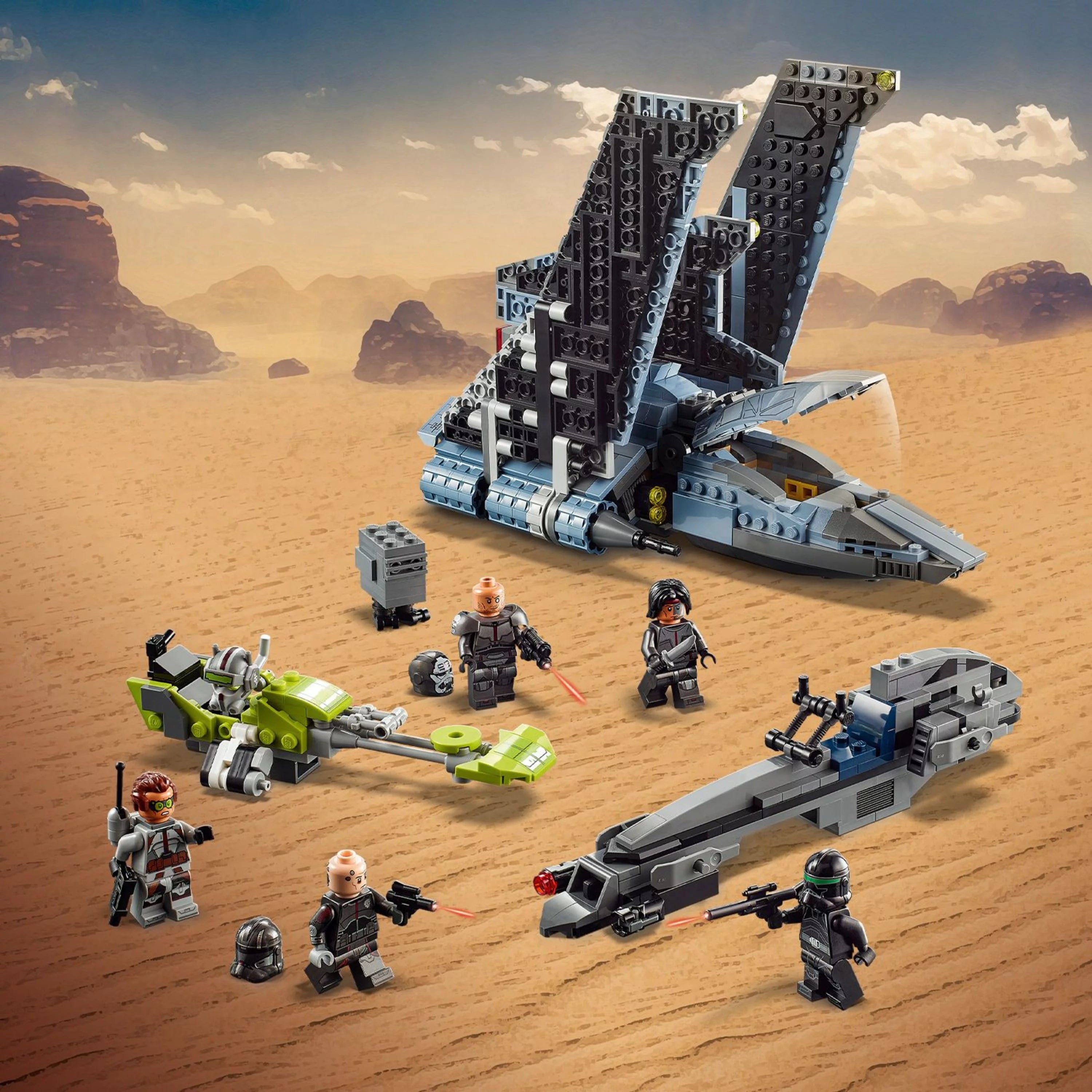 LEGO Star Wars The Bad Batch Attack Shuttle 75314 Building Toy Set U54513
