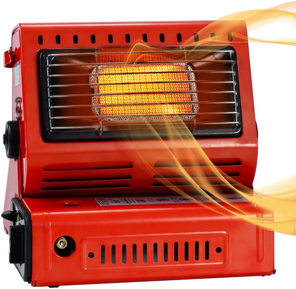 Portable Tent Heater 2 in 1 Butane Propane Outdoor Camping L274