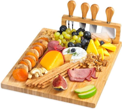 Personalized Charcuterie Board, Custom Bamboo Engraved Cheese Board S586772