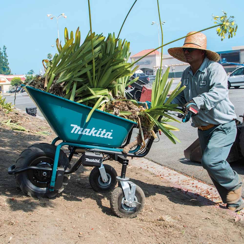Makita XUC01X1 18V X2 LXT Brushless Cordless Power-Assisted Wheelbarrow I3388