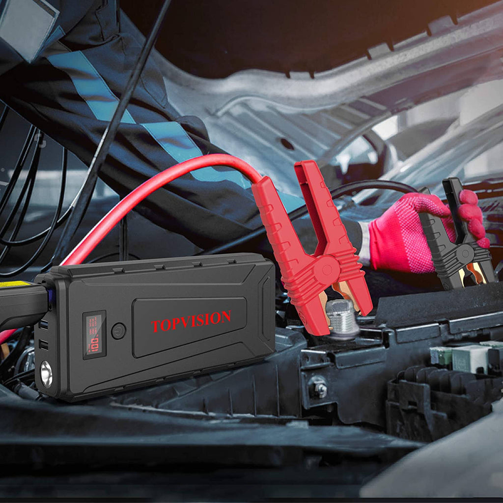 Topvision 2200A Peak 20800mAh Portable Car Battery Starter with USB Quick Charge 3.0 R63530