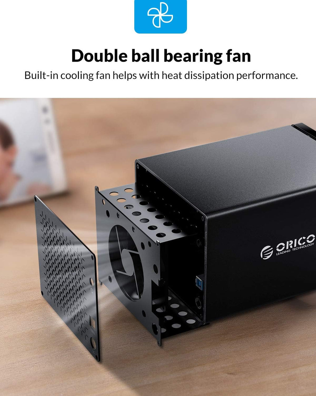 ORICO 5 Bay RAID Hard Drive Enclosure USB 3.0 to SATA for 3.5 inch HDD I643239