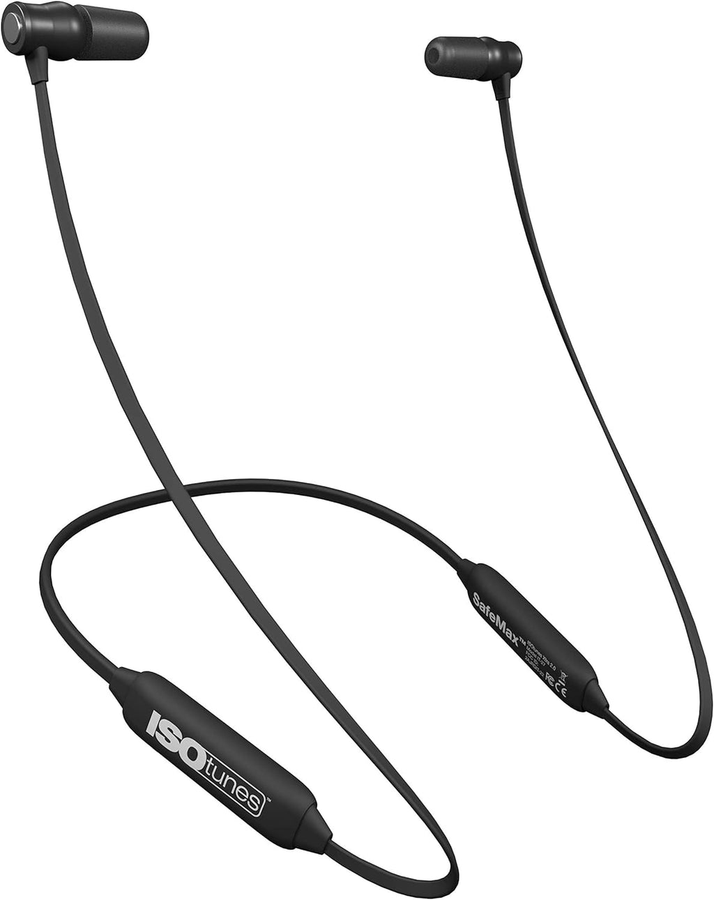 ISOtunes XTRA 2.0 Earplug Earbuds: OSHA Compliant Bluetooth Hearing Protection, 27 dB NRR Sound Isolation, 85 dB Volume Limit, Up to 11 Hour Battery Life, Noise Cancelling Mic (Black & Yellow)