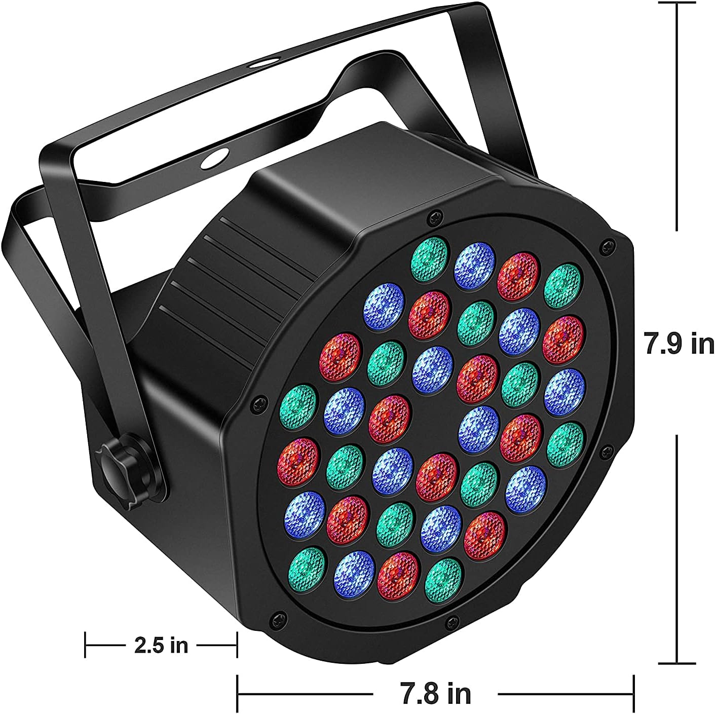 U`King Wireless LED Uplights RGB 36W Rechargeable Par Can Lights for Wedding DJ Events (4 Pack) O972