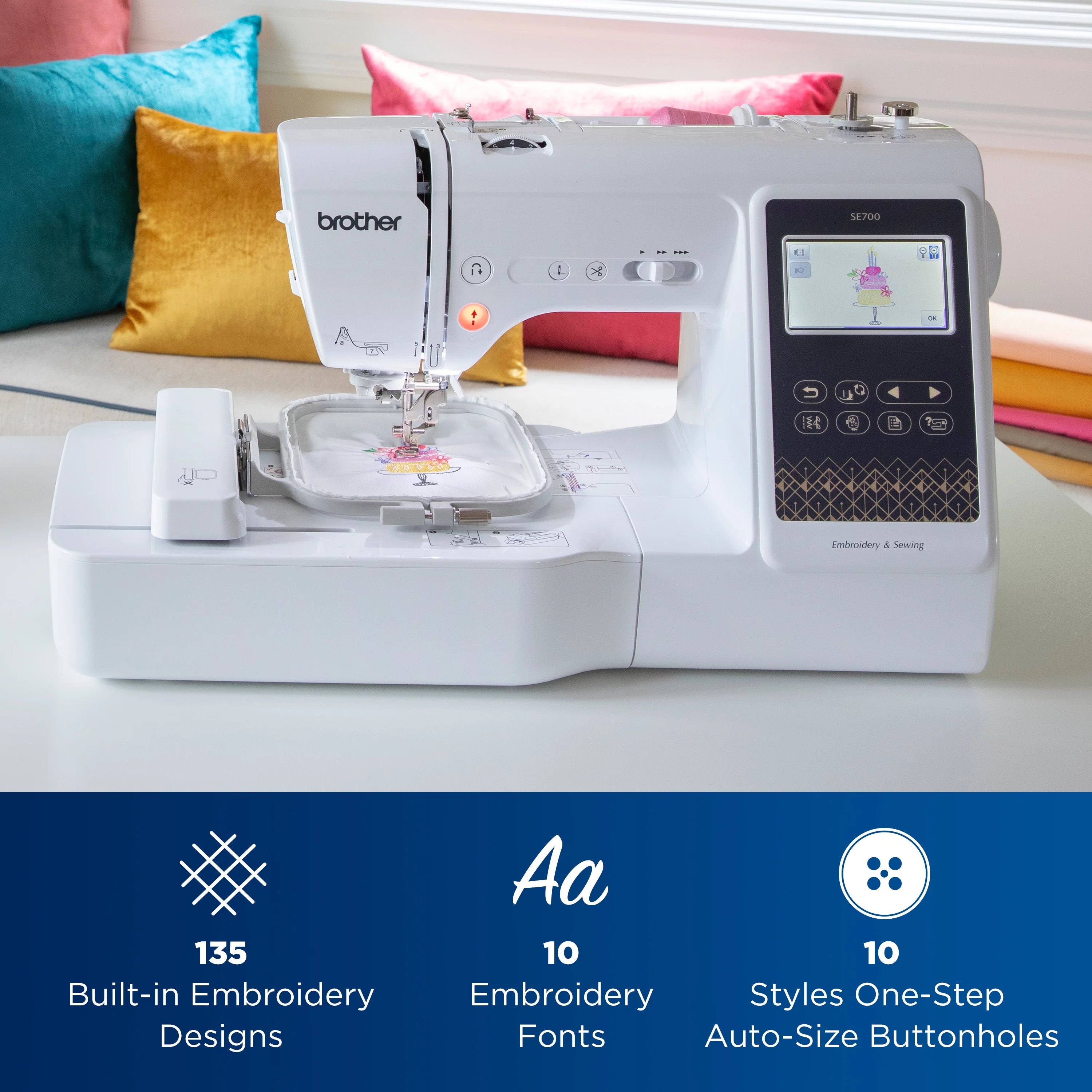 Brother SE700 Computerized Sewing & Embroidery Machine S9143