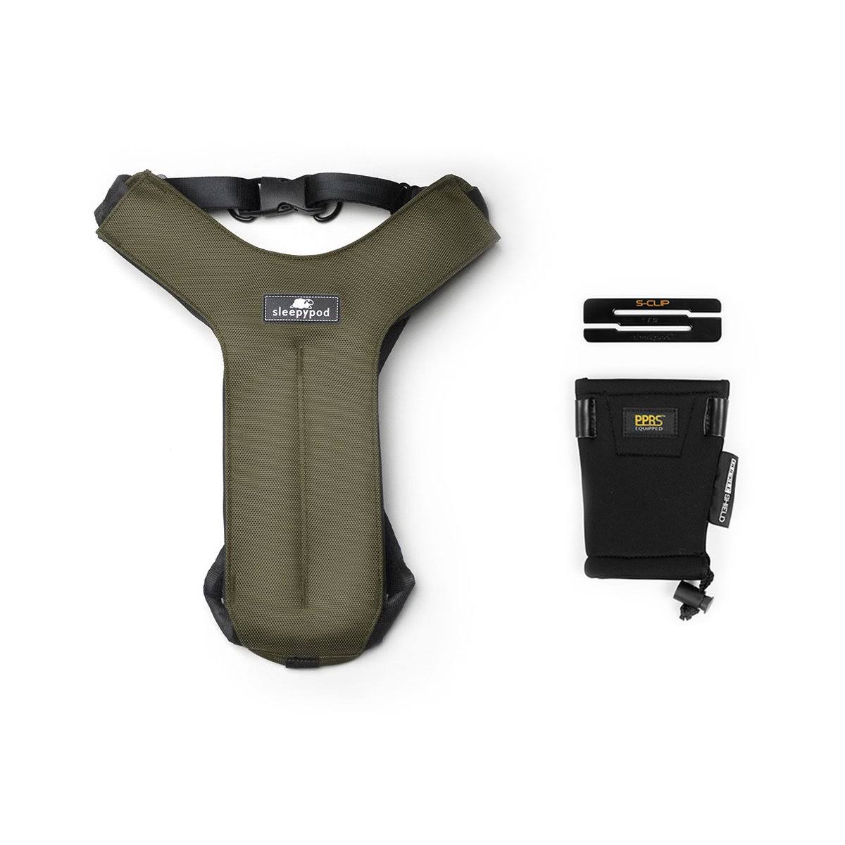 Sleepypod Clickit Sport Crash-Tested Dog Car Harness, Medium / Olive