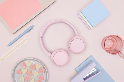 Sony WH-CH520 Wireless Bluetooth On-Ear Headphones with Microphone, Pink C668