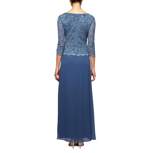 Alex Evenings Women's 3/4 Sleeve Lace Mother of the Bride Dress Z763942