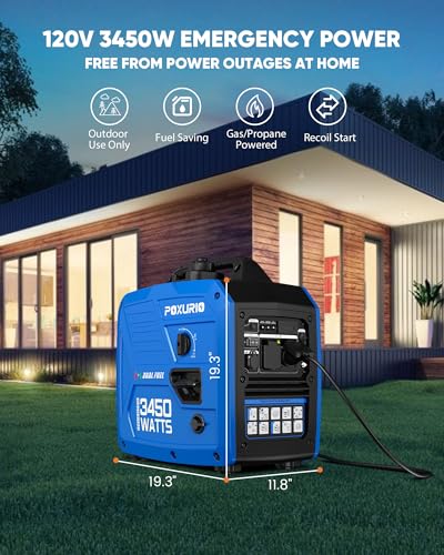 4000 Watt Inverter Generator, 120V Gas Powered, RV Ready L1192
