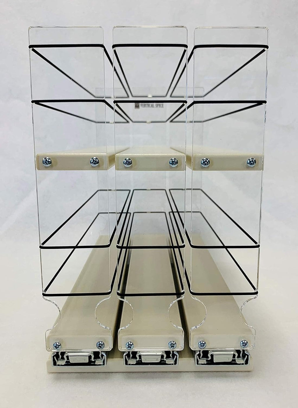 Vertical Spice 222x2x14 DC Spice Rack Cabinet Mounted 3 Drawers S619