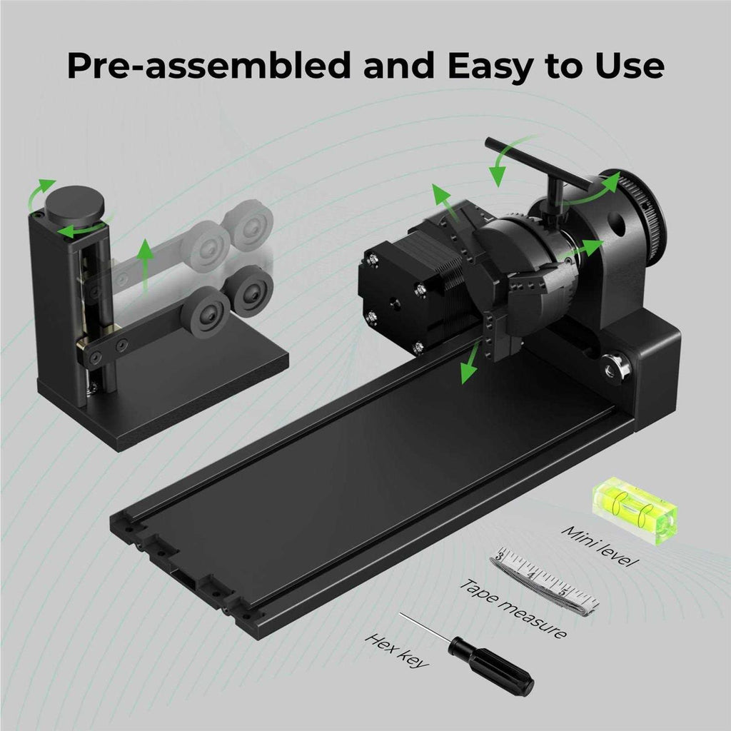 xTool RA2 Pro 4-in-1 Laser Rotary Roller S166