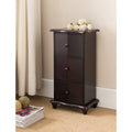 R0423-ch Dark Cherry Wood Accent Cabinet