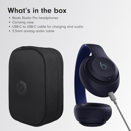 Beats Studio Pro Wireless Noise Cancelling Headphones, Black N96746