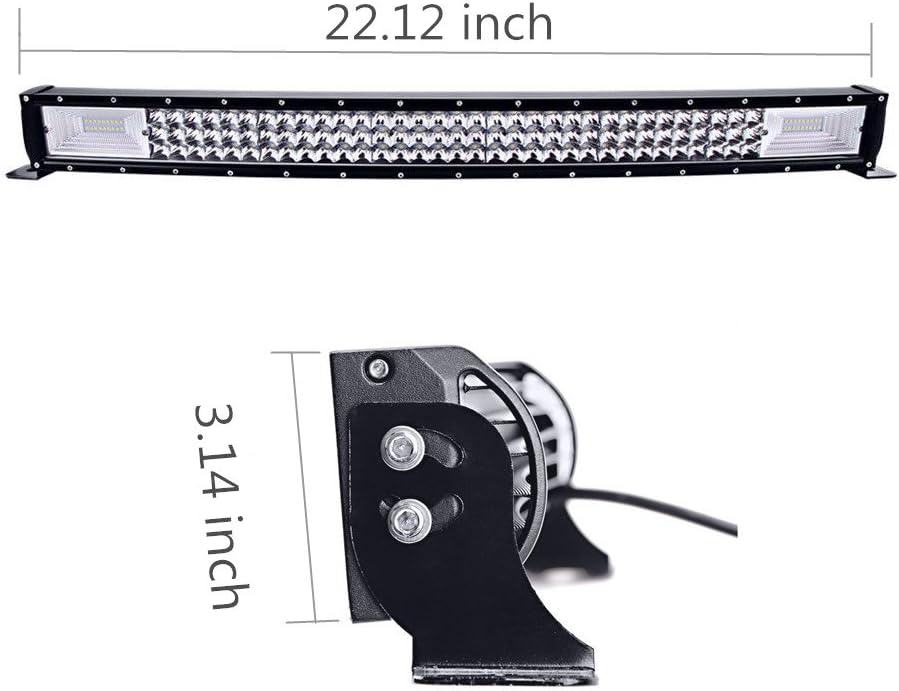 Lumitek 288W 50 inch Curved LED Light Bar for Off-Road SUV ATV X789540