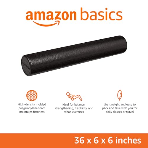 Amazon Basics High Density Foam Roller for Exercise and Recovery Z764937