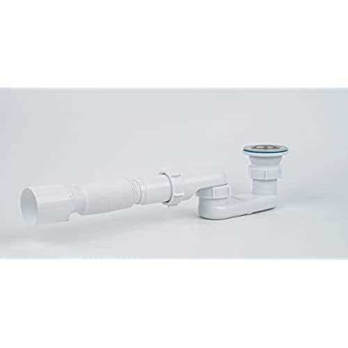 Bath Shower Drain Low Profile P Trap Kit for Acrylic Bathtubs L55213