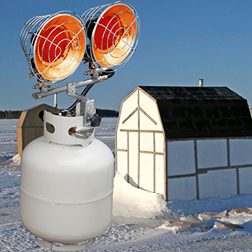 Avenger FBDTP15 Infrared Propane Tank Top Heater, 15,000 BTU, Silver J709481