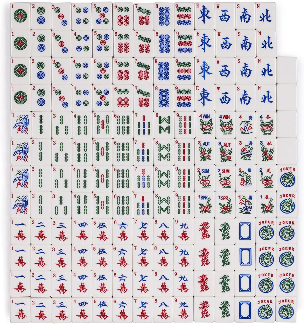 Yellow Mountain Imports 166 American Mahjong Tiles, Little Bird H957