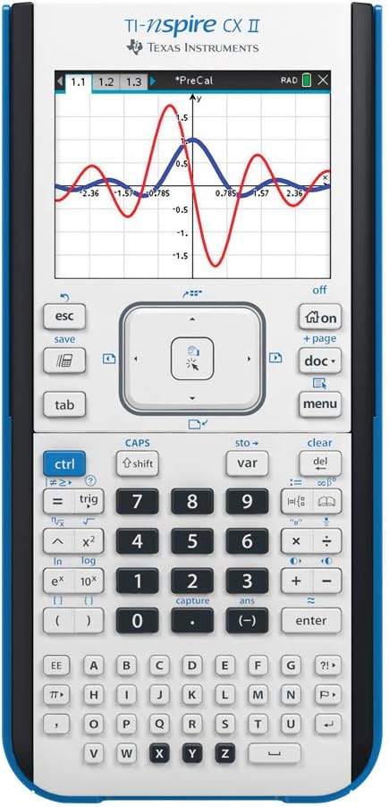 Texas Instruments TI-Nspire CX II Color Graphing Calculator with Student Software (PC/Mac)