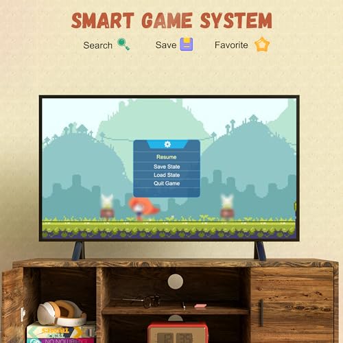 Retro Gaming Console with Dual Wireless Controllers, HDMI Plug & Play, 64GB I7172