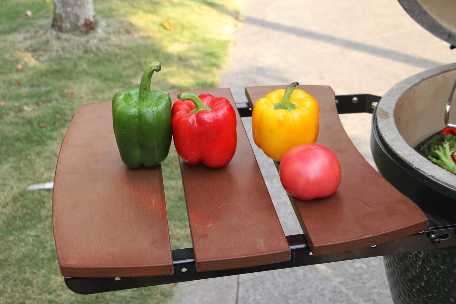 Dracarys Grill Side HDPE Shelves for Big Green Egg, 3 Slats H18141