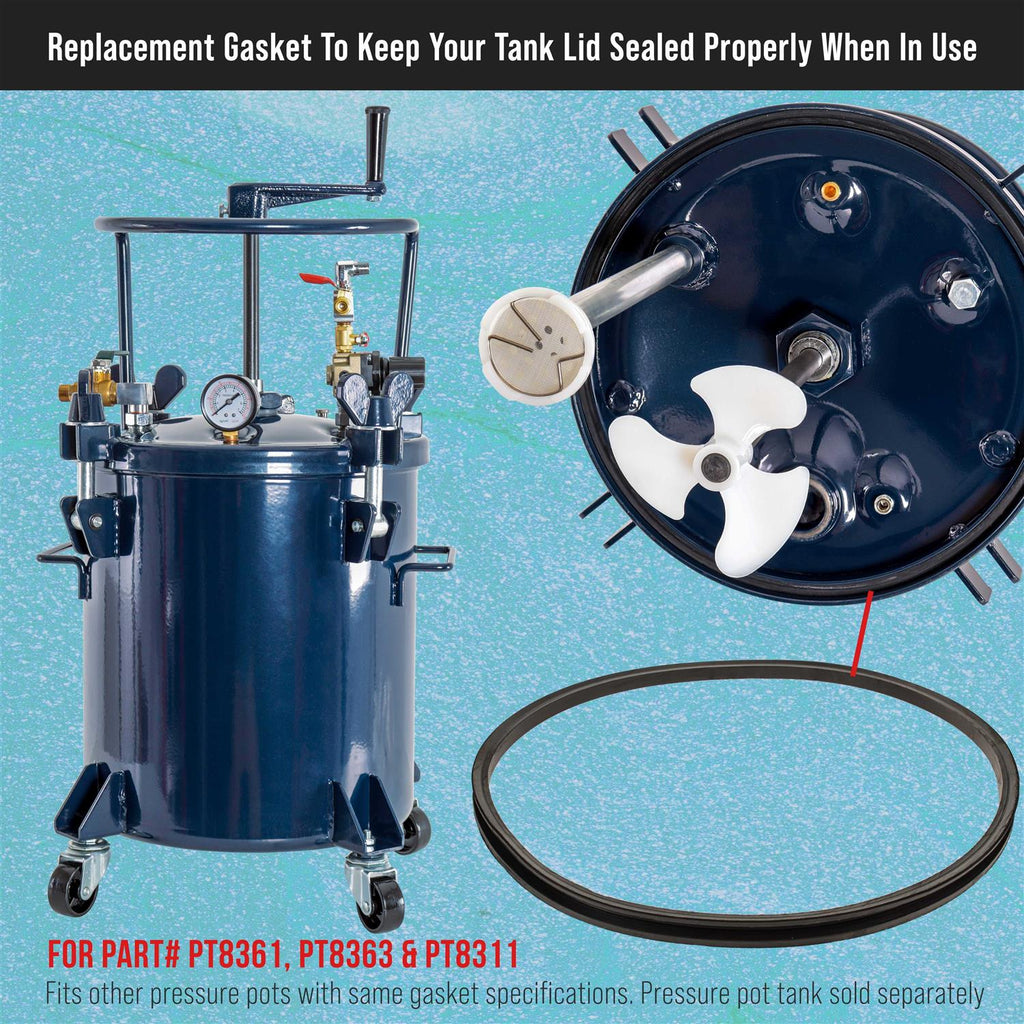 TCP Global 10 Gallon Paint Pressure Pot Tank Lid Replacement Rubber Gasket U117184