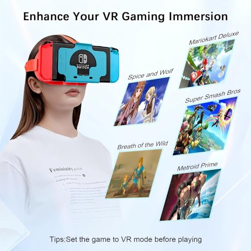 VR Headset for Nintendo Switch & Switch OLED with Adjustable HD Lenses K124173