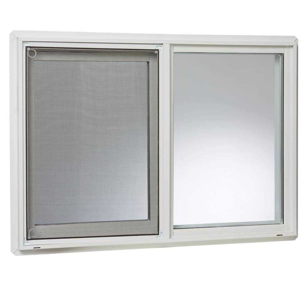 TAFCO Windows 31.75 in. x Left-Hand Single Sliding Vinyl Window with Dual Pane Insulated Glass - Shop Hardware Tools Online Store