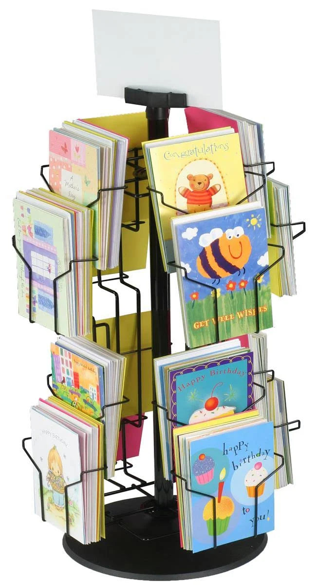 Greeting Card Stand Has (16) Pockets for 5x22 x 7x22 Many Cards