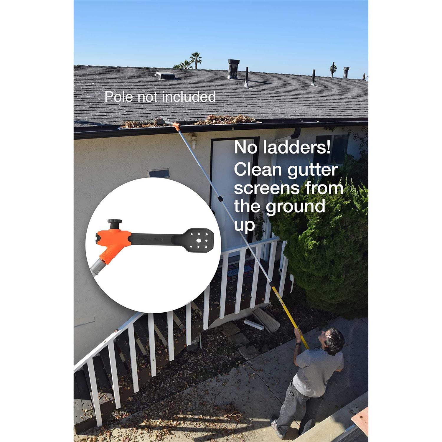 MCCAULEY Gutter Cleaner PRO, Ground Gutter Cleaning Tool B6955