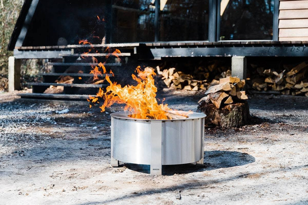 Breeo x Series 24 Smokeless Fire Pit Stainless Steel V664