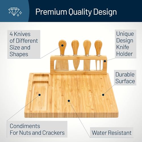 Personalized Charcuterie Board, Custom Bamboo Engraved Cheese Board S586772