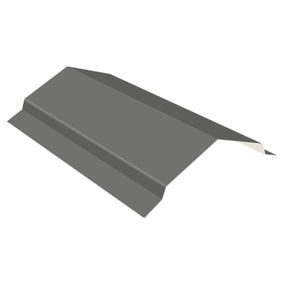 10 ft. Gray 29-Gauge Galvalume Steel RC2 Ridge Cap Flashing 987634