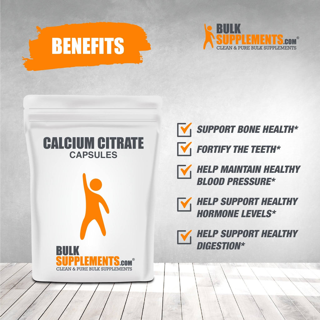 Pure Calcium Citrate Powder by BulkSupplements, 5 kg A31100