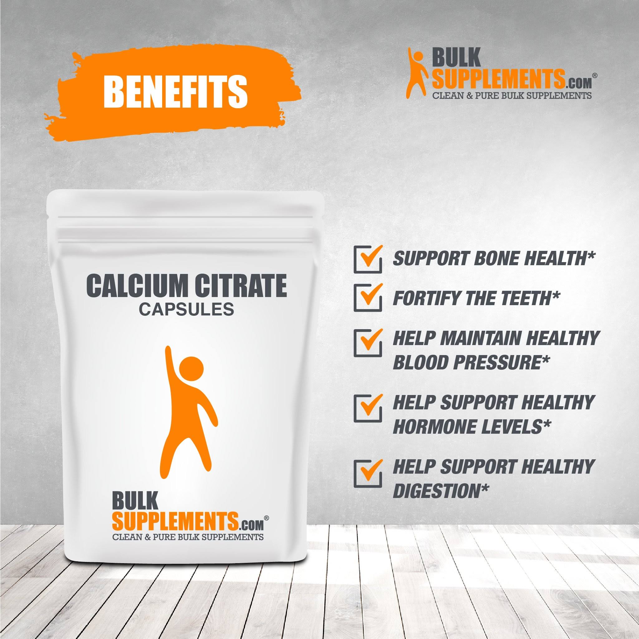 Pure Calcium Citrate Powder by BulkSupplements, 5 kg A31100