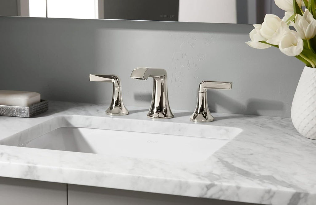 KOHLER K-20000-0 Caxton Under-Mount Bathroom Sink, White U8645