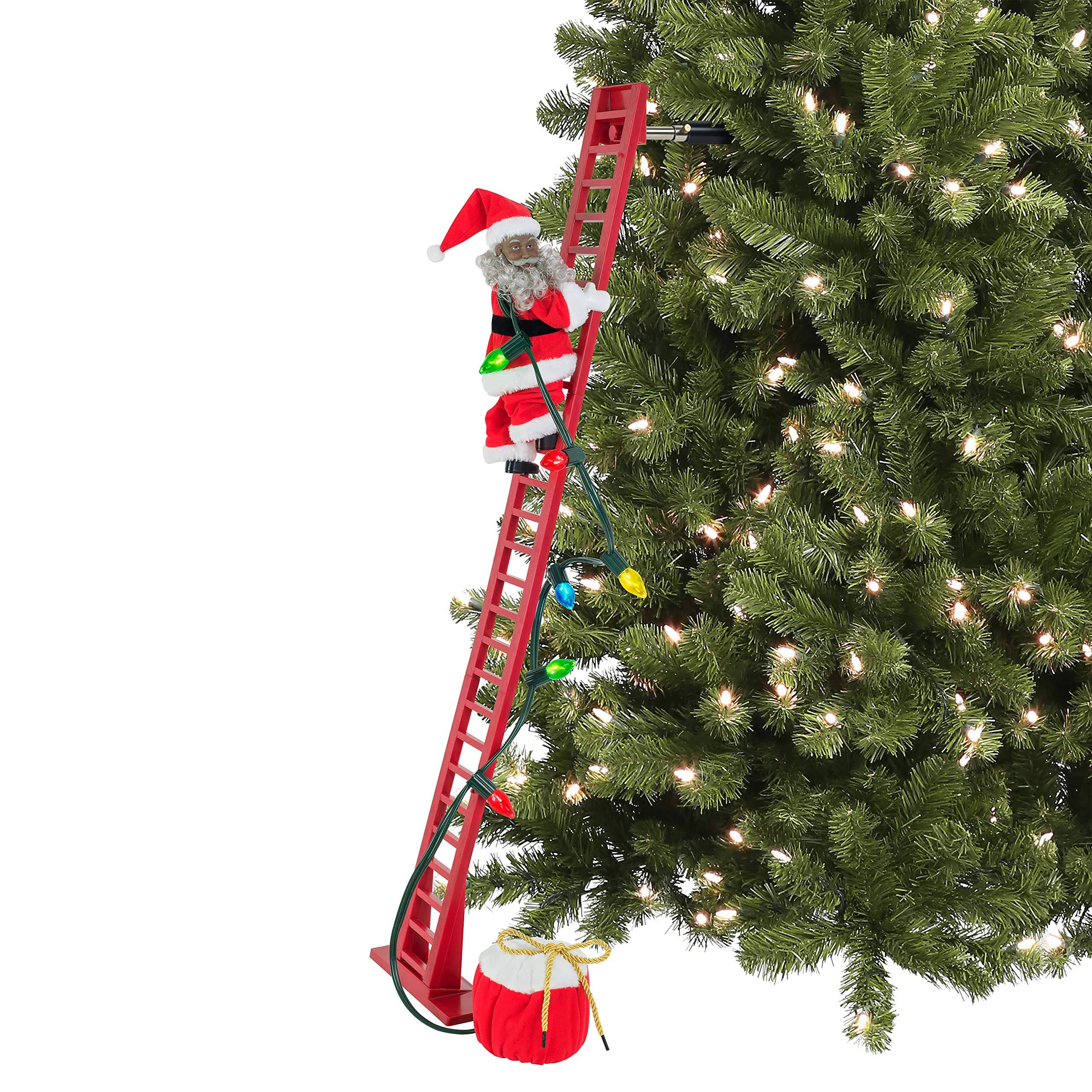 Mr. Christmas - Climbing African Amer Santa