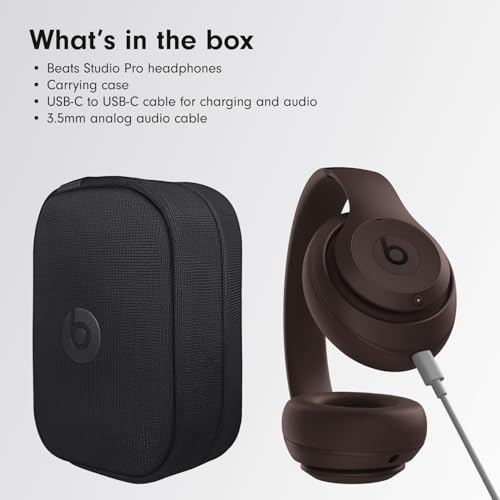 Beats Studio Pro Wireless Noise Cancelling Headphones, Black N96746